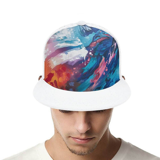 Multi-Color Baseball Cap Flat Glue Rear Hollow Design - Estalios
