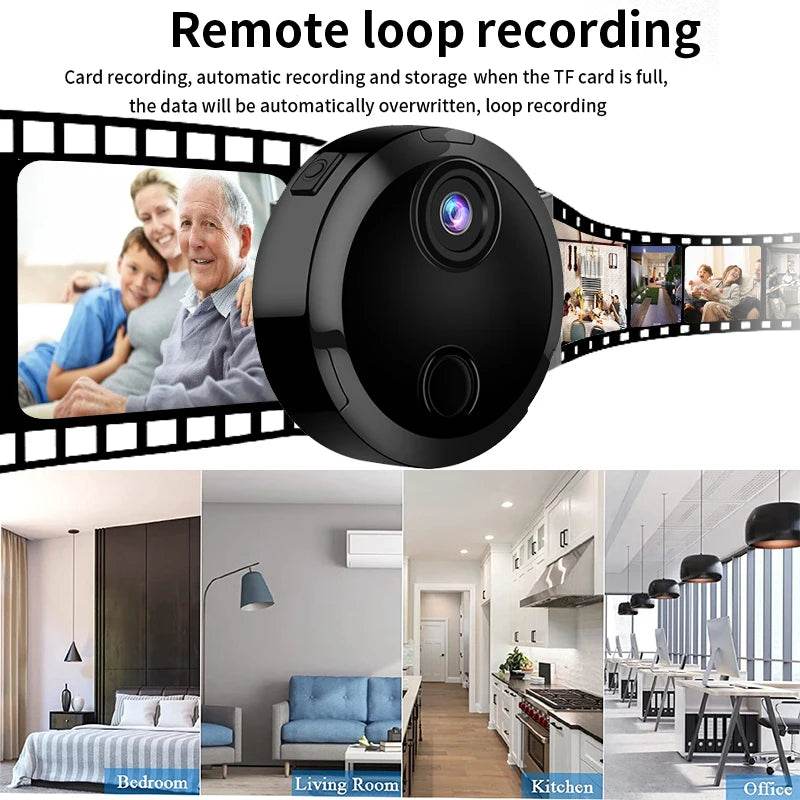 WiFi Mini Camera 1080p HD Night Version Voice Video Security Wireless Micro Camcorders Surveillance Net Cam Smart Home Recorder - Estalios
