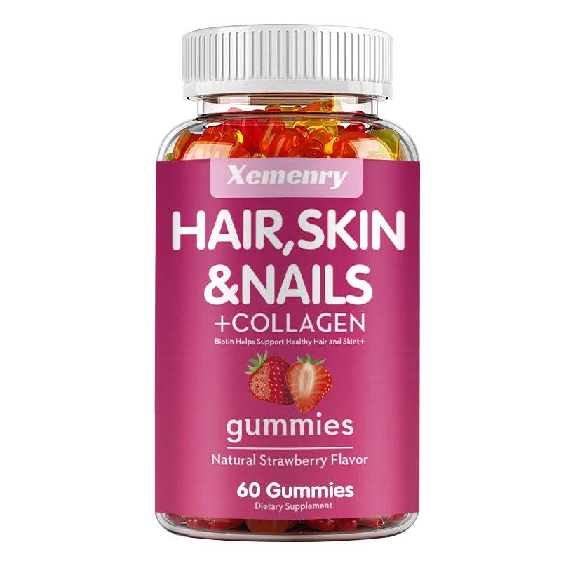 Hair, Skin & Nails Gummies with Biotin - 60 Count - Estalios