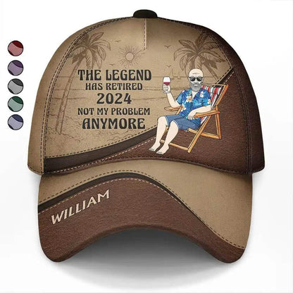 The Legend Has Retired Vintage Personalized Classic Cap - Estalios