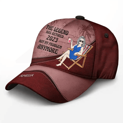The Legend Has Retired Vintage Personalized Classic Cap - Estalios