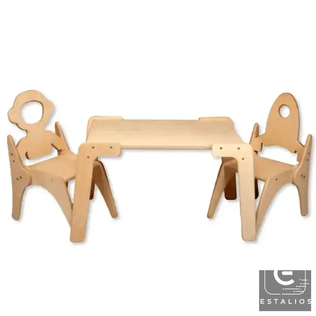 Adventure Awaits with the Wooden Monkey Table Set - Estalios