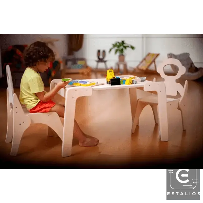 Adventure Awaits with the Wooden Monkey Table Set - Estalios