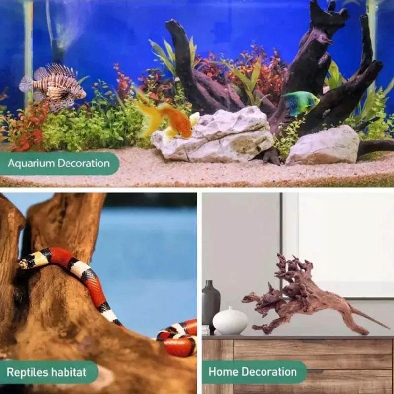 1PC Natural Sinkable Driftwood Fish Tank Decoration Wood - Estalios