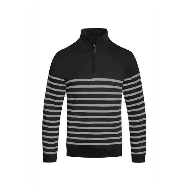 Amp Up Your Look with the Ultimate Striped Quarterzip Set - Estalios