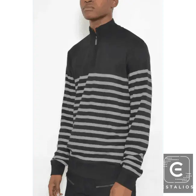 Amp Up Your Look with the Ultimate Striped Quarterzip Set - Estalios