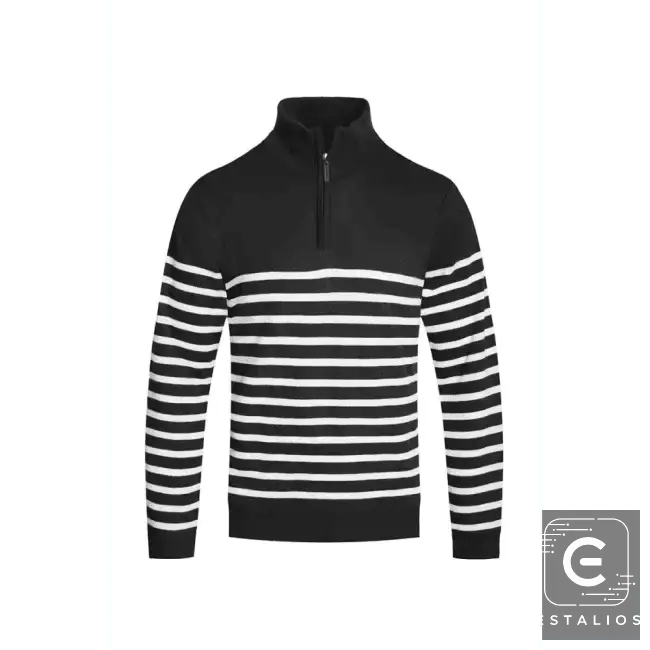 Amp Up Your Look with the Ultimate Striped Quarterzip Set - Estalios