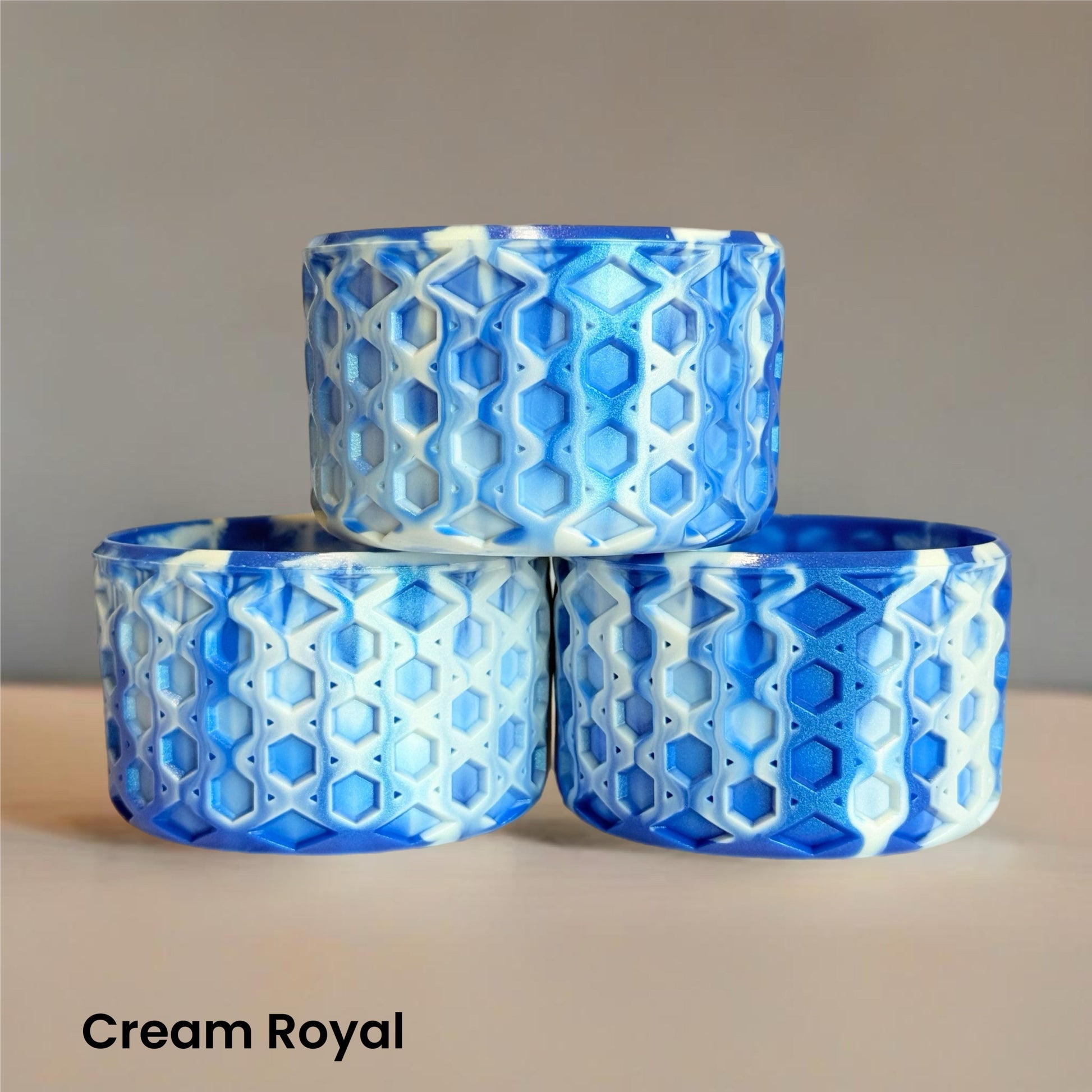 Cream Royal WAFFLE Tumbler Boot -fits 20-40oz