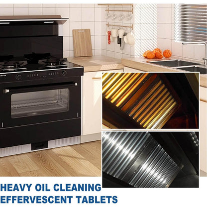 Kitchen Oil Stain Cleaning Tablets Heavy Oil Dirt Stain Cleaning Effervescent Tablets Kitchen Range Hood Cooktop - Estalios