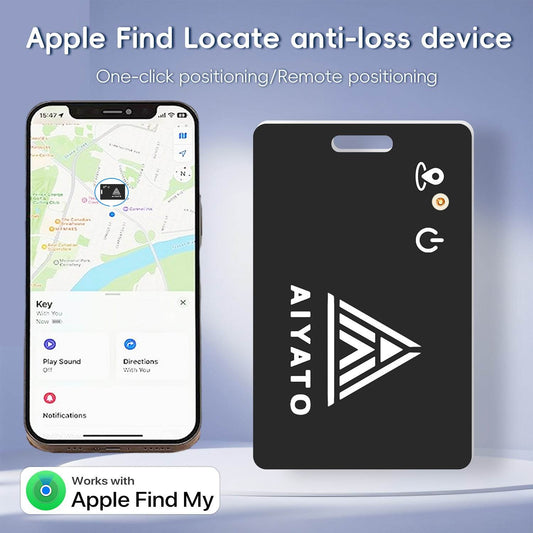 AIYATO Anti-Lost Device Ultra-Thin Card AirTag Locator - Estalios