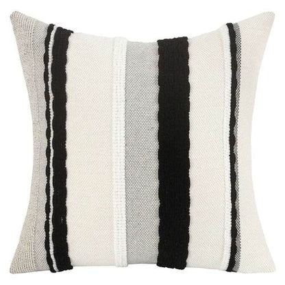Boho Striped Chenille Throw Pillowcases for Cozy Decor - Estalios