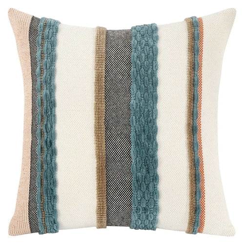 Boho Striped Chenille Throw Pillowcases for Cozy Decor - Estalios