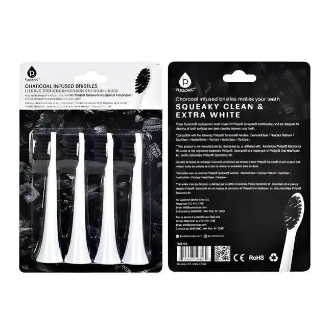 Brighten Your Smile with Pursonic Charcoal Brush Heads - Estalios