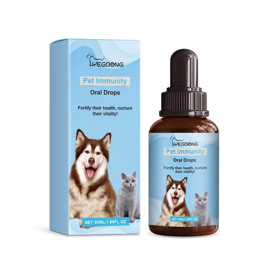 Pet Immune Oral Drops For Cats And Dogs Health Boost - Estalios