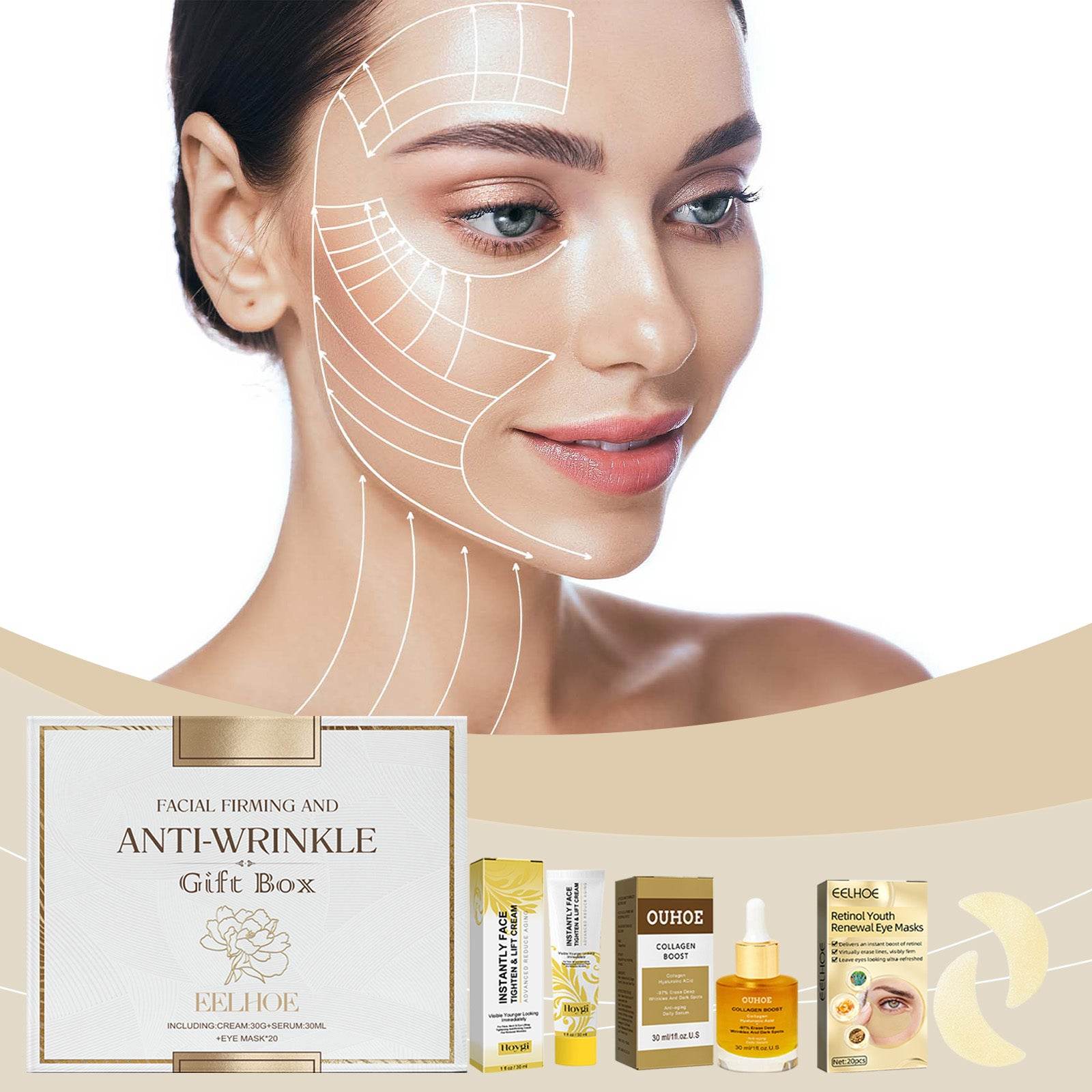 Moisturizing Facial Skin Care Gift Box for Youthful Skin - Estalios