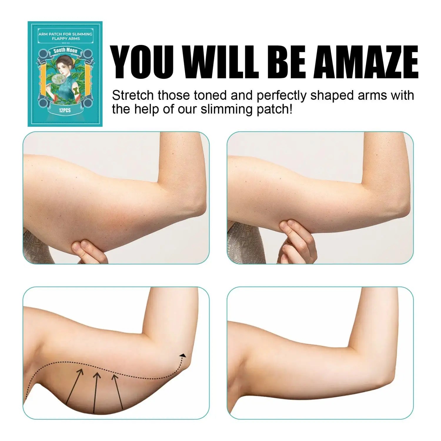 Parche de artemisa para el brazo para terapia de moxibustión herbal natural