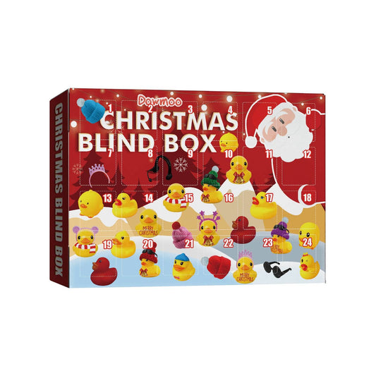 Christmas Blind Box, 24 Grid Cartoon Ducklings Surprise - Estalios