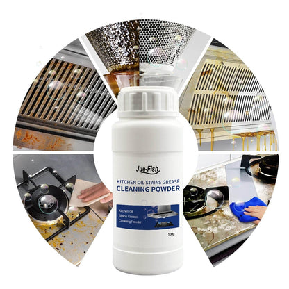 Oil Cleaning Powder, Kitchen Range Hood Stove Cleaning Powder - Estalios