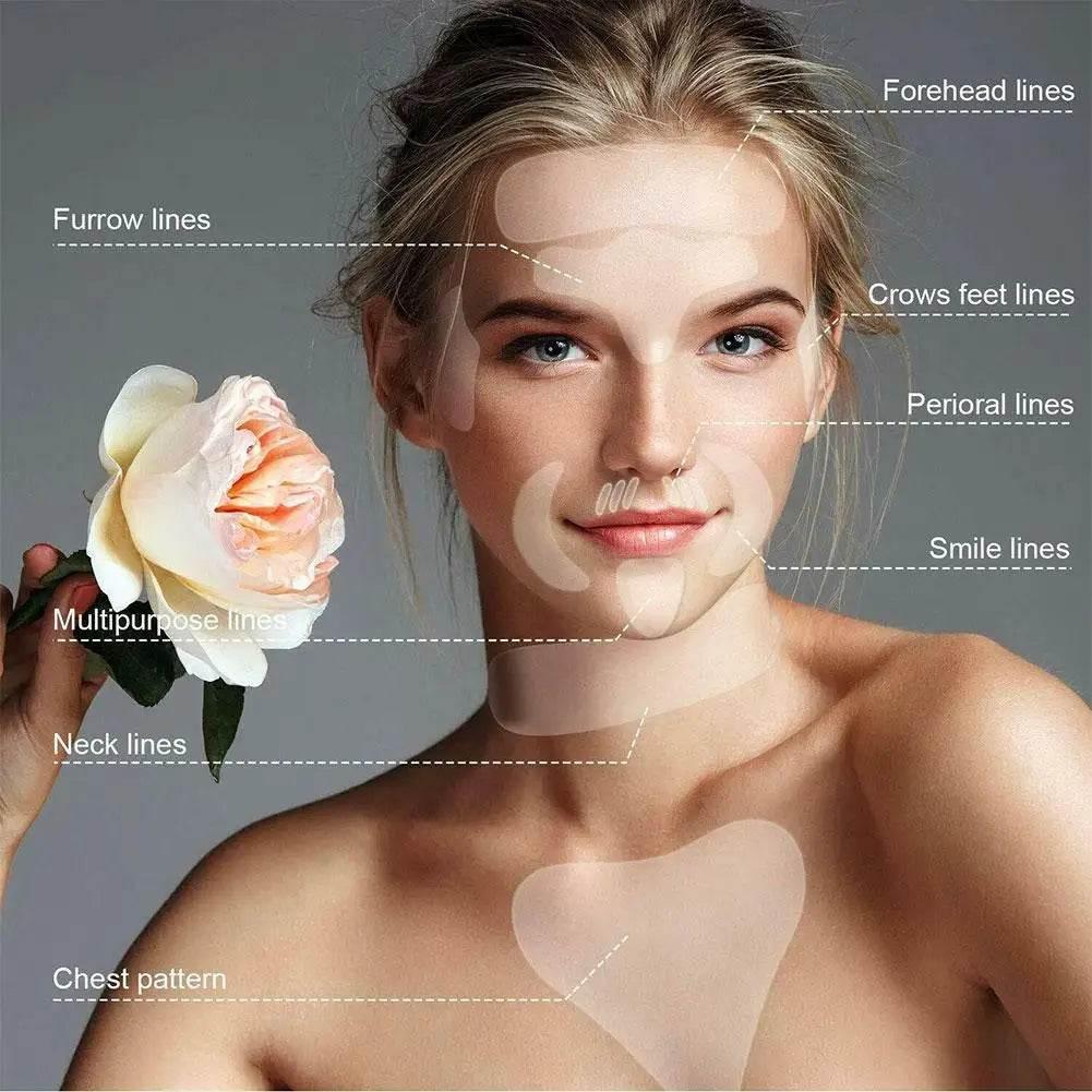 18Pcs Reusable Silicone Anti Wrinkle Face Patch Set - Estalios