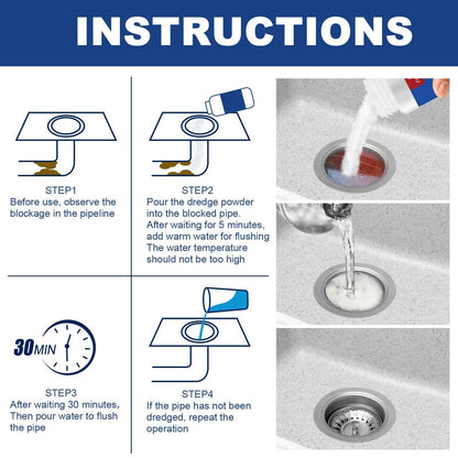 JUE-FISH Drain Gel Pipe Unclogger for Kitchen and Bathroom - Estalios