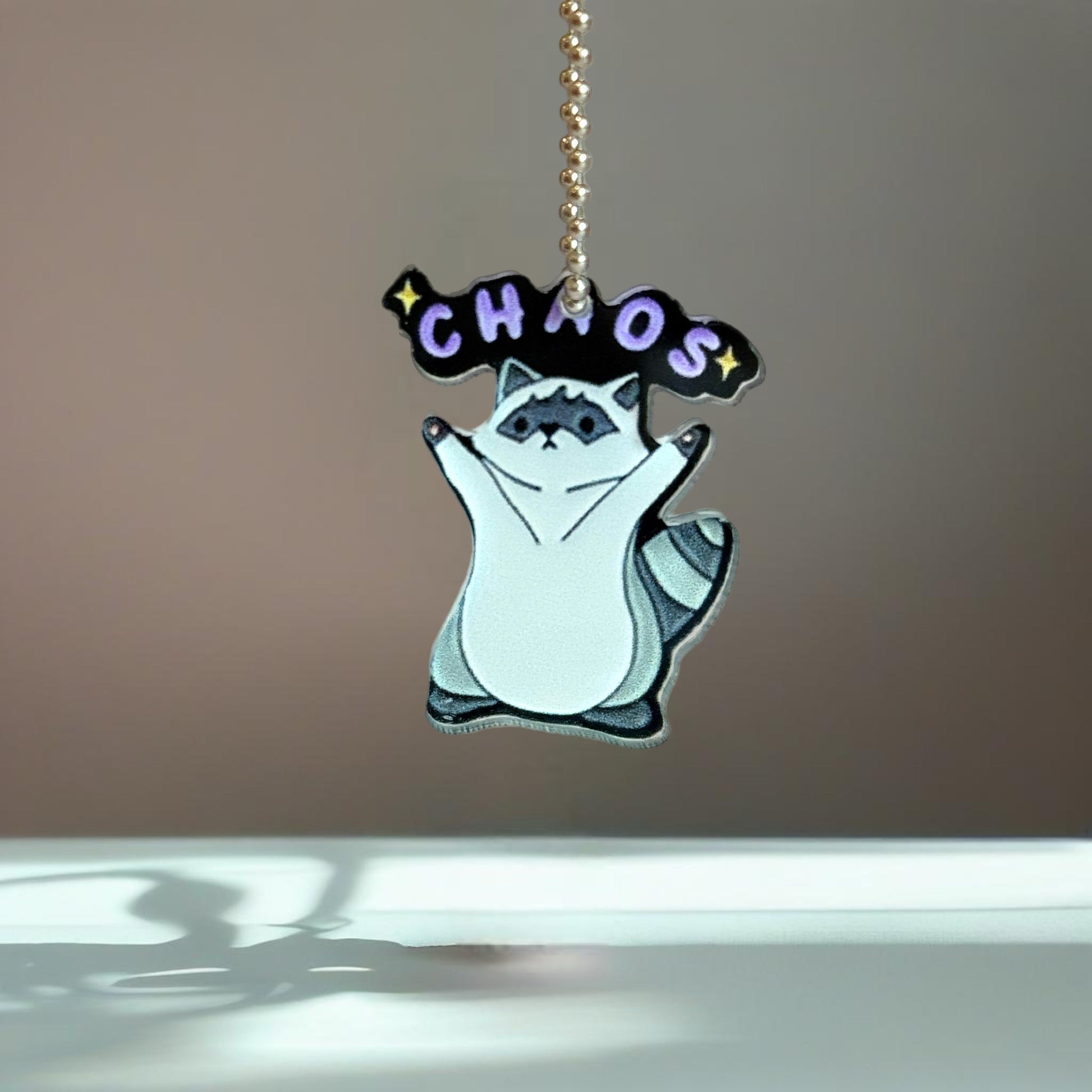 Fun Personalized – Chaos Raccoon Tumbler Charm | Ideal for Custom Cups