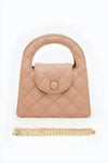 Chic Quilted Handbag with Luxe Gold Chain for Elegance - Estalios