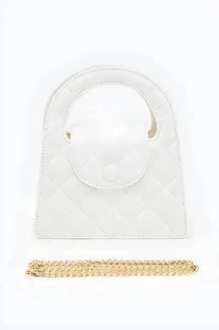 Chic Quilted Handbag with Luxe Gold Chain for Elegance - Estalios