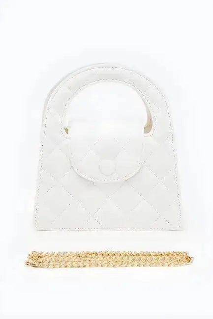 Chic Quilted Handbag with Luxe Gold Chain for Elegance - Estalios