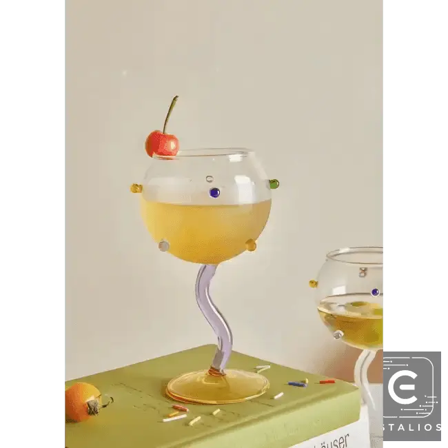 Colorful Whimsical Cocktail Glass to Sparkle Every Sip - Estalios