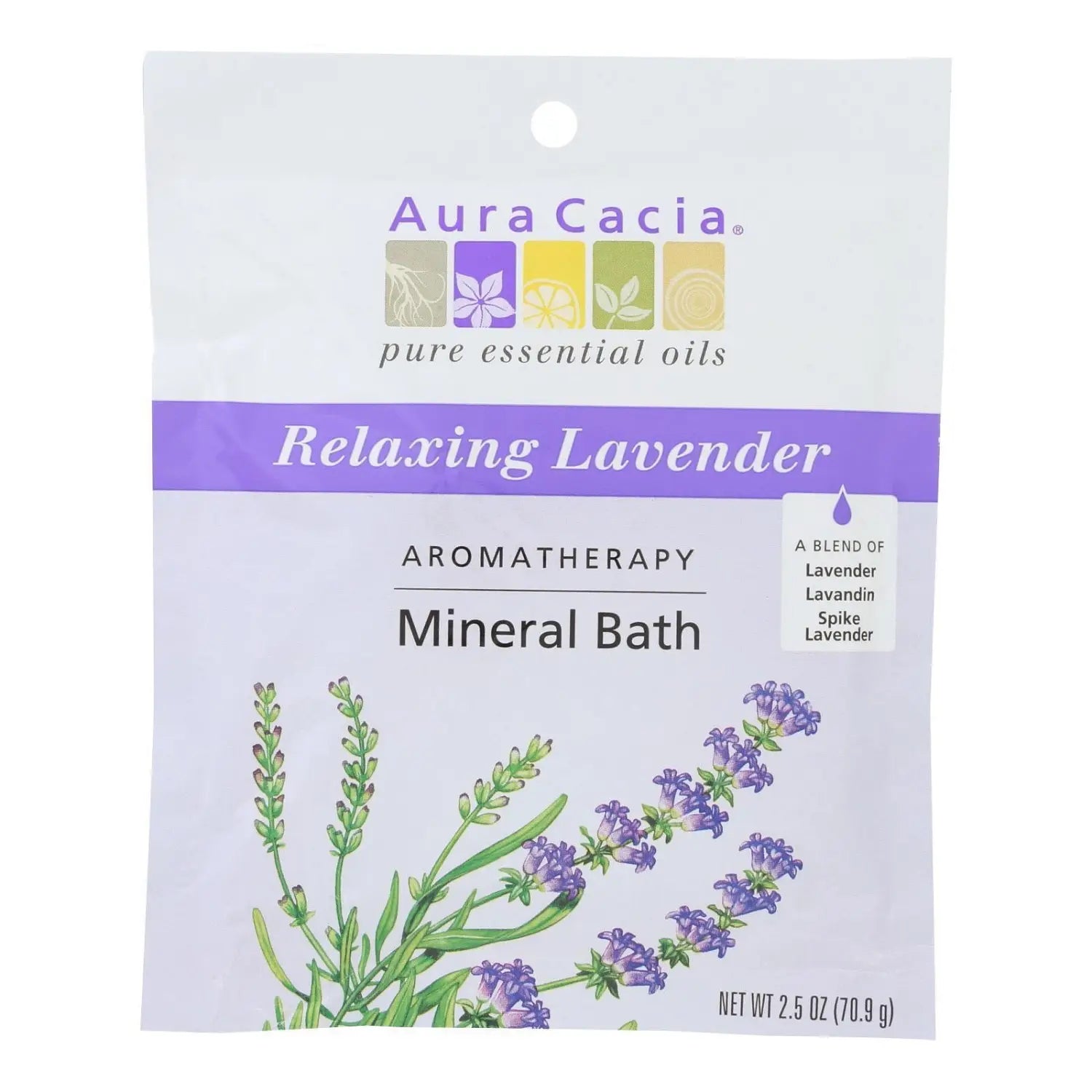 Aromatherapy Lavender Mineral Bath Soak 2.5 Oz Case of 6