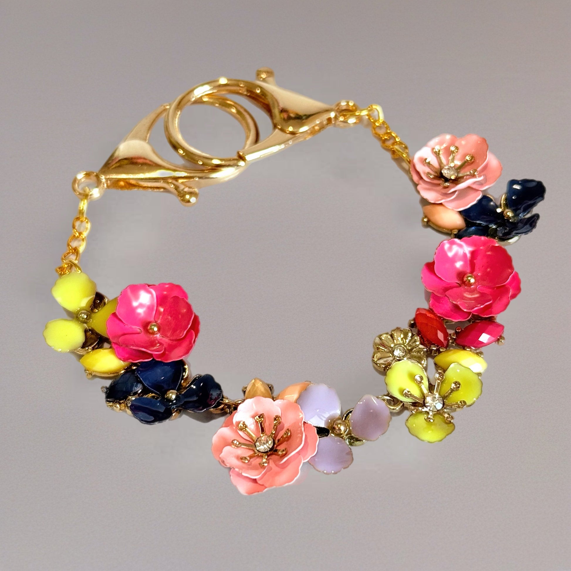 Floral Deluxe Tumbler Charm Necklace
