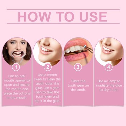 Diy Fashion Teeth Set For Stunning Smile Decoration - Estalios