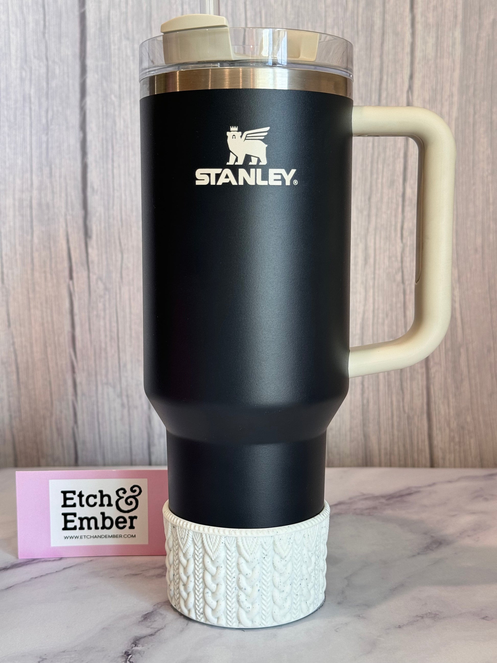 COOKIES & CREAM MACRAME Tumbler Boot -fits 20-40oz