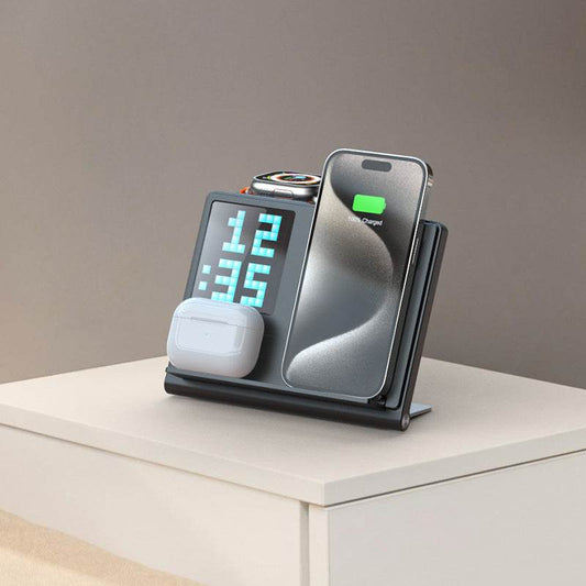 Trending Portable 5-in-1 Wireless Charger Stand Pad - Estalios