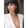 Dazzling Layered Gold Heart Necklace with Red Charm Elegance - Estalios