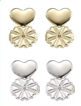 Adjustable 925 Sterling Silver Earring Backs for Heavy Earrings - Estalios