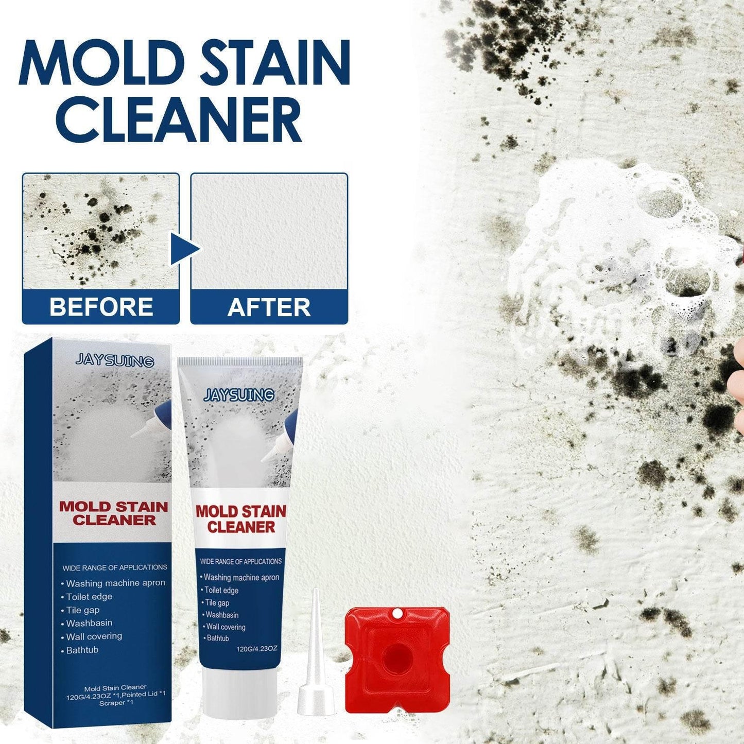 JAYSUING Mildew Removal Gel For Bathroom Kitchen Walls - Estalios