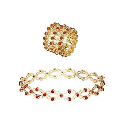 2 In 1 Creative Magic Stretchable Crystal Ring Bracelet - Estalios