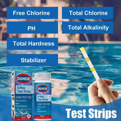 3-In-1 Ph Test Strip for Pool Water Quality and Alkalinity - Estalios
