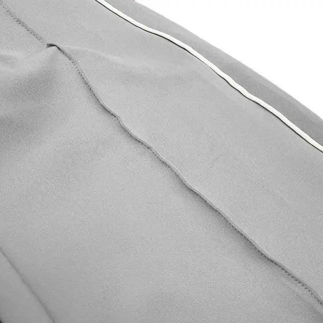 Elevate Your Workout with Gray Zip Track Pants - Estalios