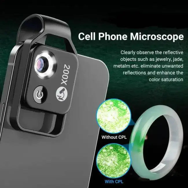 Explore Micro Worlds with Dual Clip-on Smartphone Microscopes - Estalios