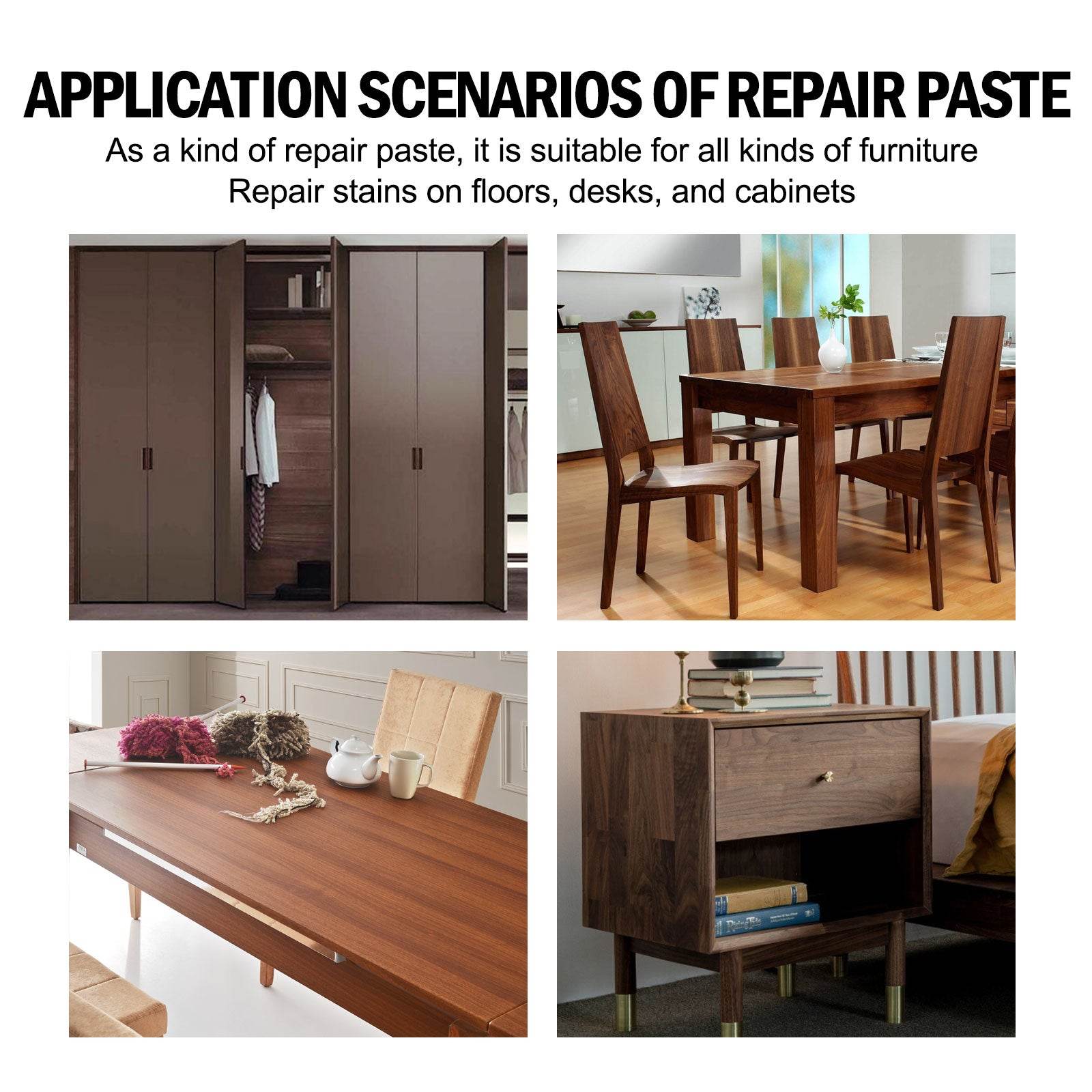 Wood Furniture Repair Kit For Faded Touch Ups And Beauty - Estalios