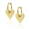 Gold Heart Earring Dee - Chic Heart Hoop Earrings for Every Occasion - Estalios