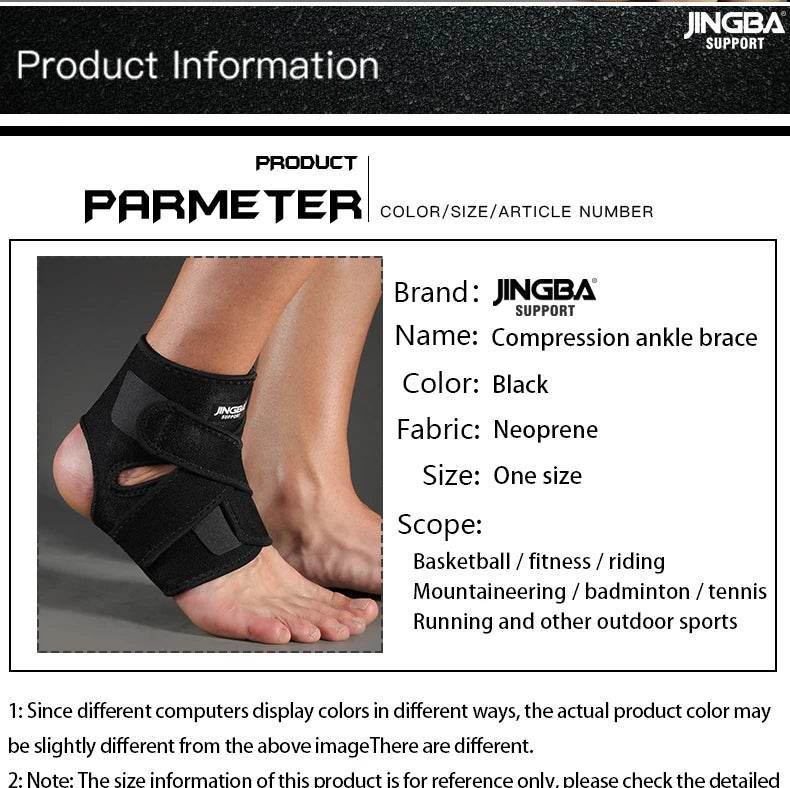 Adjustable Compression Ankle Brace for Sports Protection - Estalios