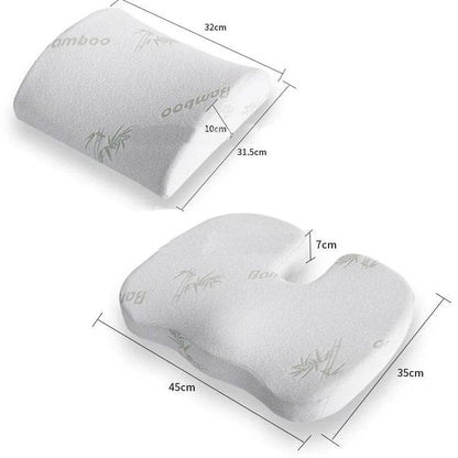 Cushion Slow Rebound Waist Support Set for Comfort Seating - Estalios
