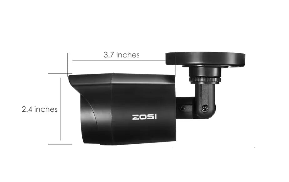 Cámaras de seguridad ZOSI 1080P HD TVI (paquete de 4) para exteriores e interiores, resistentes a la intemperie, para CCTV analógico DVR