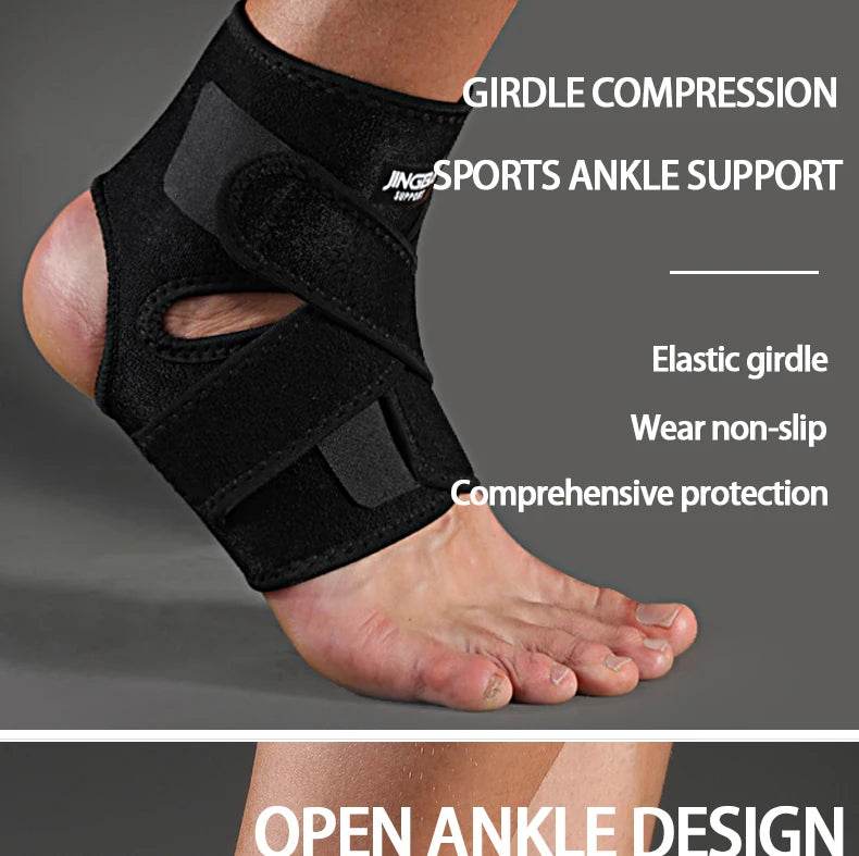 Adjustable Compression Ankle Brace for Sports Protection - Estalios