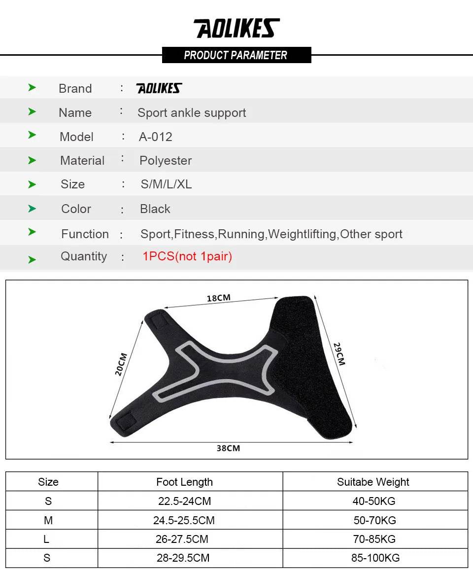 Adjustable Ankle Support Brace for Sprain Prevention and Fitness - Estalios