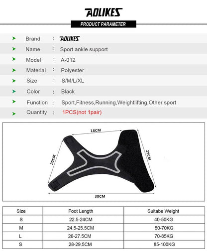 Adjustable Ankle Support Brace for Sprain Prevention and Fitness - Estalios