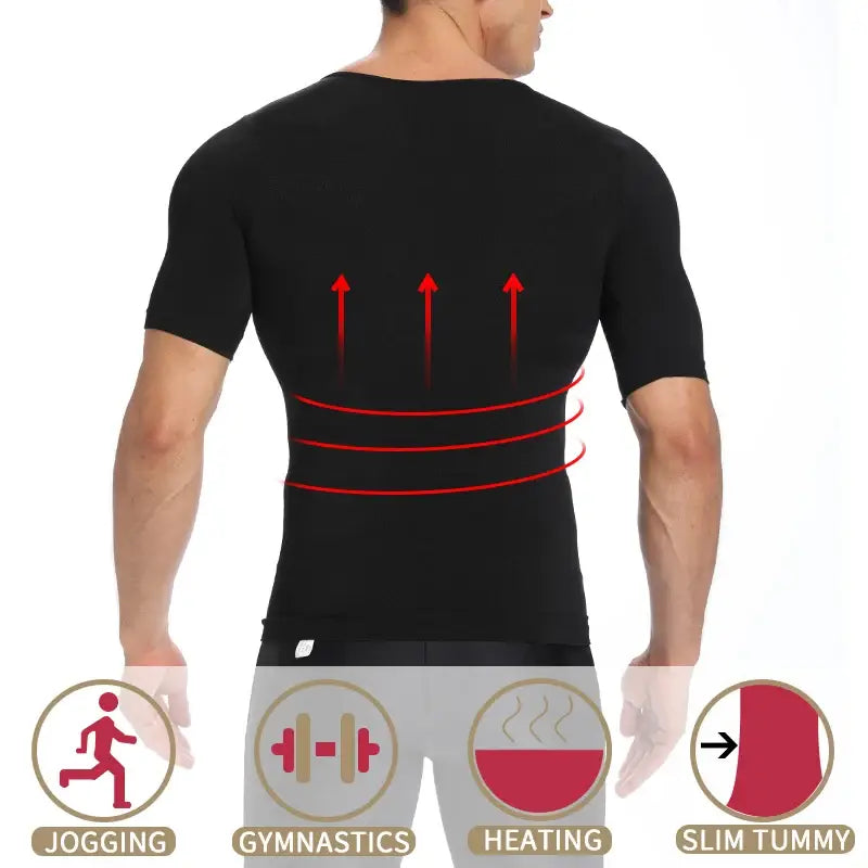 Chaleco moldeador de cuerpo adelgazante para hombres, control de abdomen y postura.